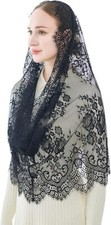 Spanish Infinity Veils for Church Lace Chapel Veils Catholic Church Veil Latin M
