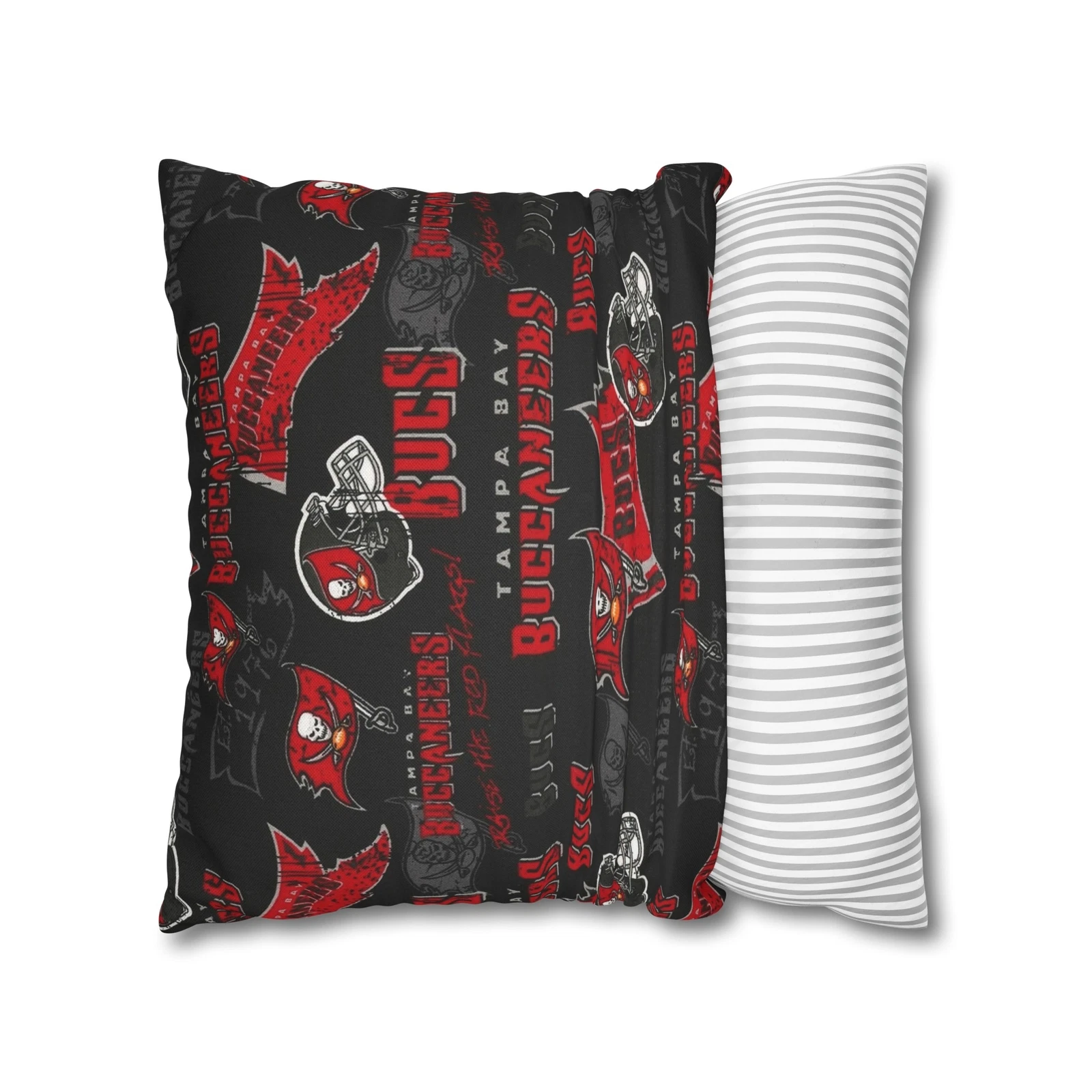 Tampa Bay Buccaneers Spun Polyester Square Pillowcase