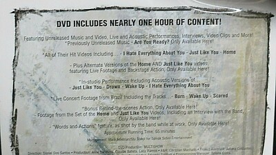 Three Days Grace NEW! DVD RARE! Live Performance, Videos,Acoustic