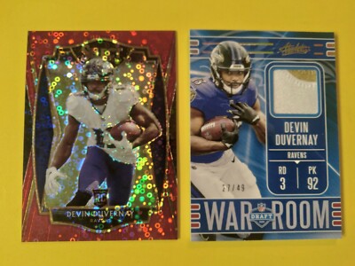 Devin Duvernay 2020 RC Select /49 No Huddle +Absolute 2 Color Patch/49