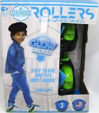 Madd Gear Rollers Light-Up Heel Skates - Glow And Roll - BRAND NEW
