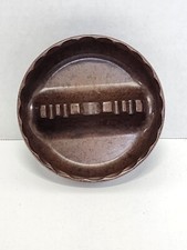 Vintage GES-LINE 5" Melamine Ashtray #331 Brown Made in USA ECU Tobacciana