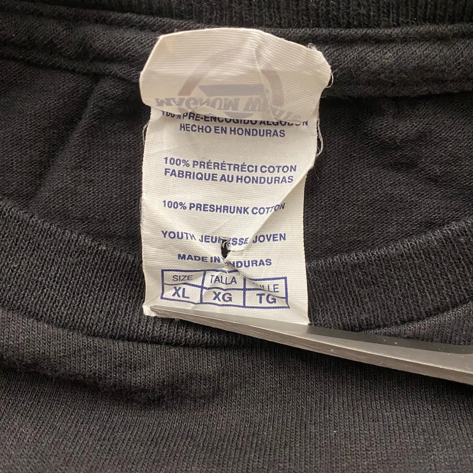 Camisa De Colección Super Mario Nintendo Scarface Niños Jóvenes XL (18-20) Camiseta Negra Foto 3 de 4