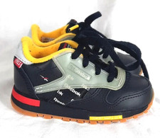 Reebok Classic Leather Alter The Icon Toddler Shoes Sz 5 Black Snow Gray DV5253