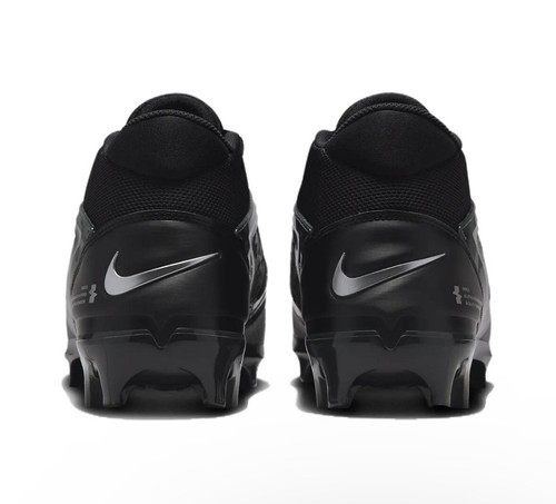 Nike Alpha Menace 4 Pro Football Cleats Black/Light Smoke FD7037-001 Men Sizes - Picture 4 of 5