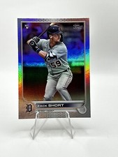 Zack Short 2022 Topps #148 RC Detroit Tigers Rainbow Foil