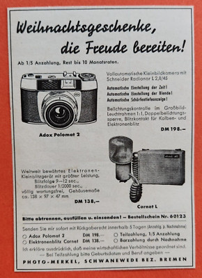 2. ADOX Polomat 2 Camera Advertising Advertising 1960