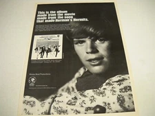 HERMAN'S HERMITS album from movie from song that made HH 1968 Promo Display Ad