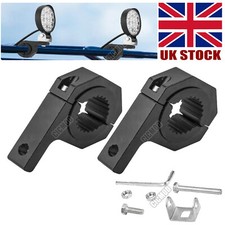 2Pcs Bull Bar Nudge Bar Mounting Bracket Tube Clamp For LED Work Light 35mm-50mm