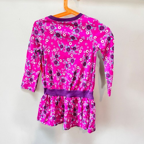 Abito bambina NUOVO collezione Tea taglia 2 manica lunga rosa stampa floreale 100% cotone - Foto 3 di 4