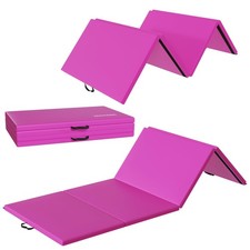 10'x4'x2" Folding Exercise Gymnastics Mat for Tumbling, Gym Workoutt Mat with...
