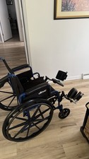 DRIVE Medical Blue Streak Wheelchair 18" Seat BLS18FBD, Never Used Open box