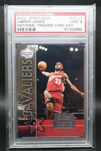 2004 National Trading Card Day - LeBron James #UD-7 PSA 9 Mint - INVEST