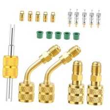R410a Adapter for Mini Split System,Mini Split Adapter Kit,5/16 Female to 1/4