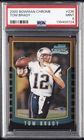 2000 BOWMAN CHROME #236 TOM BRADY ROOKIE RC PSA 9