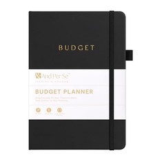 Budget Planner, Monthly Budget Notebook with Expense Tracker, Undated a.Black