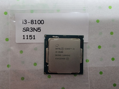 Intel SR3N5 i3-8100 3.6GHz 6MB Cache Quad Core Processor