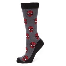 Marvel Spider-Man Gray One Size Men's Novelty Socks