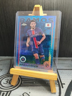2024-25 Topps Chrome UCC Japan Goncalo Ramos Blue Mojo /75