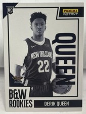 2025-26 Panini Instant Derik Queen BLACK WHITE ROOKIES 1/256 SP Pelicans #27 RC
