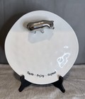 Kitschy Pampa Bay - Taste, Enjoy, Repeat 10” porcelain Dish w/ Silver Farm Pig — photo 2