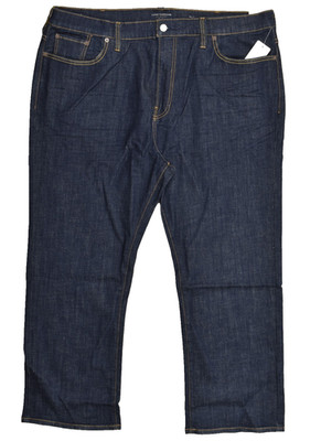Lucky Brand Men's 181 Relaxed Straight Denim Jeans Dark Wash Blue 44x30 Zip NEW
