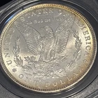 1887 1$MORGAN SILVER DOLLAR old PCGS holder MS 64 Certified original US Coin