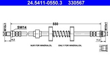 ATE Bremsschlauch 24.5411-0550.3 für XM Y4 Y3 CITROËN Break Y3A 16V Turbo 12V