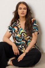 Image of Evans Curve Women's Plus Size Angel Sleeve Jersey Top