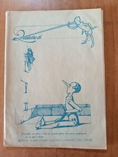 quaderno a righe PINOCCHIO illustrazione di MUSSINO dal volume Bemporad anni '30