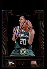 Signed Basketball Card Auto Rashad Vaughn 2016-17 Panini Select #8 Bucks
