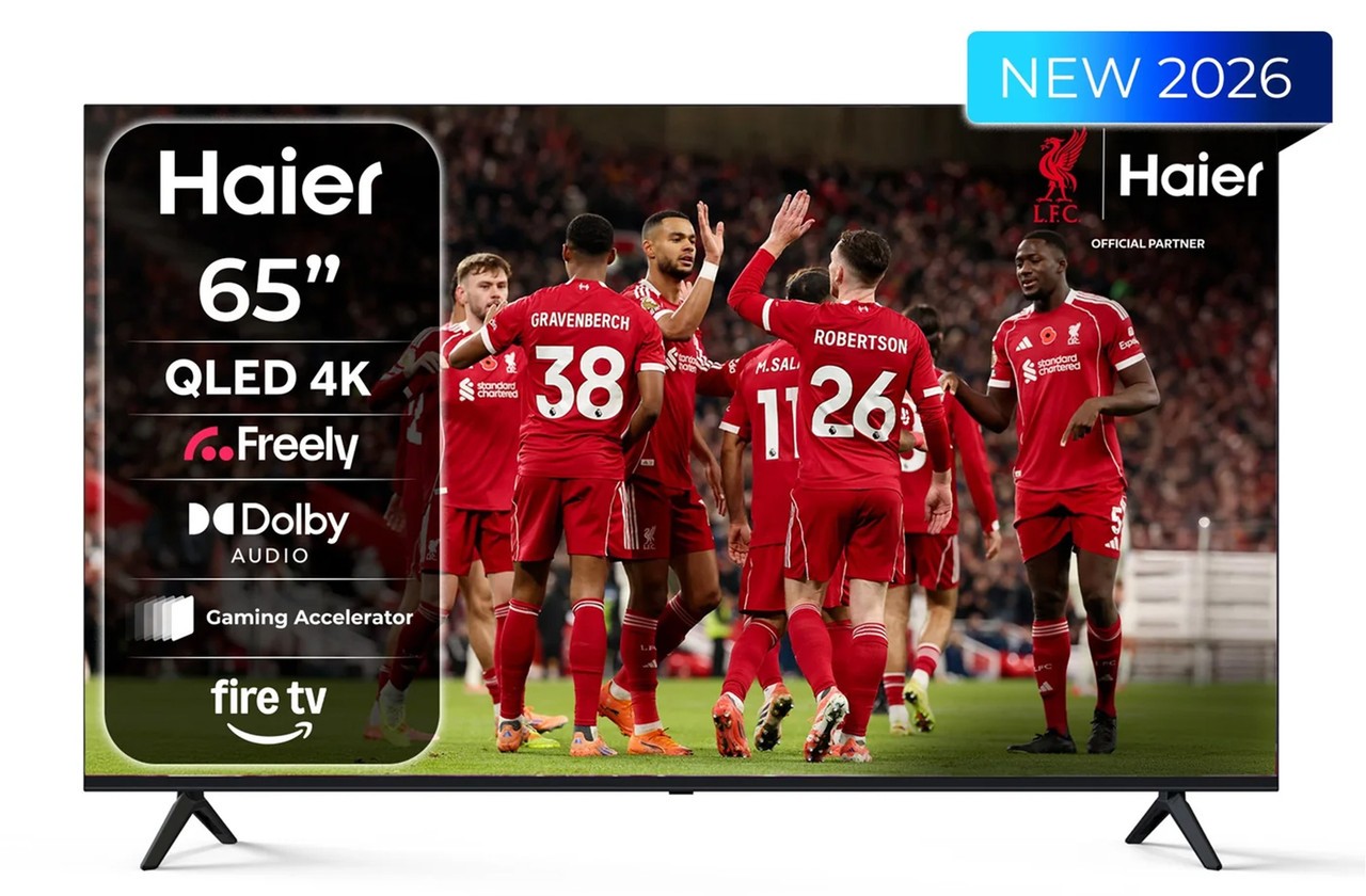 Haier 65 Inch QLED 4K Ultra HD HDR Smart TV H65S80GUF with Fire TV and Alexa