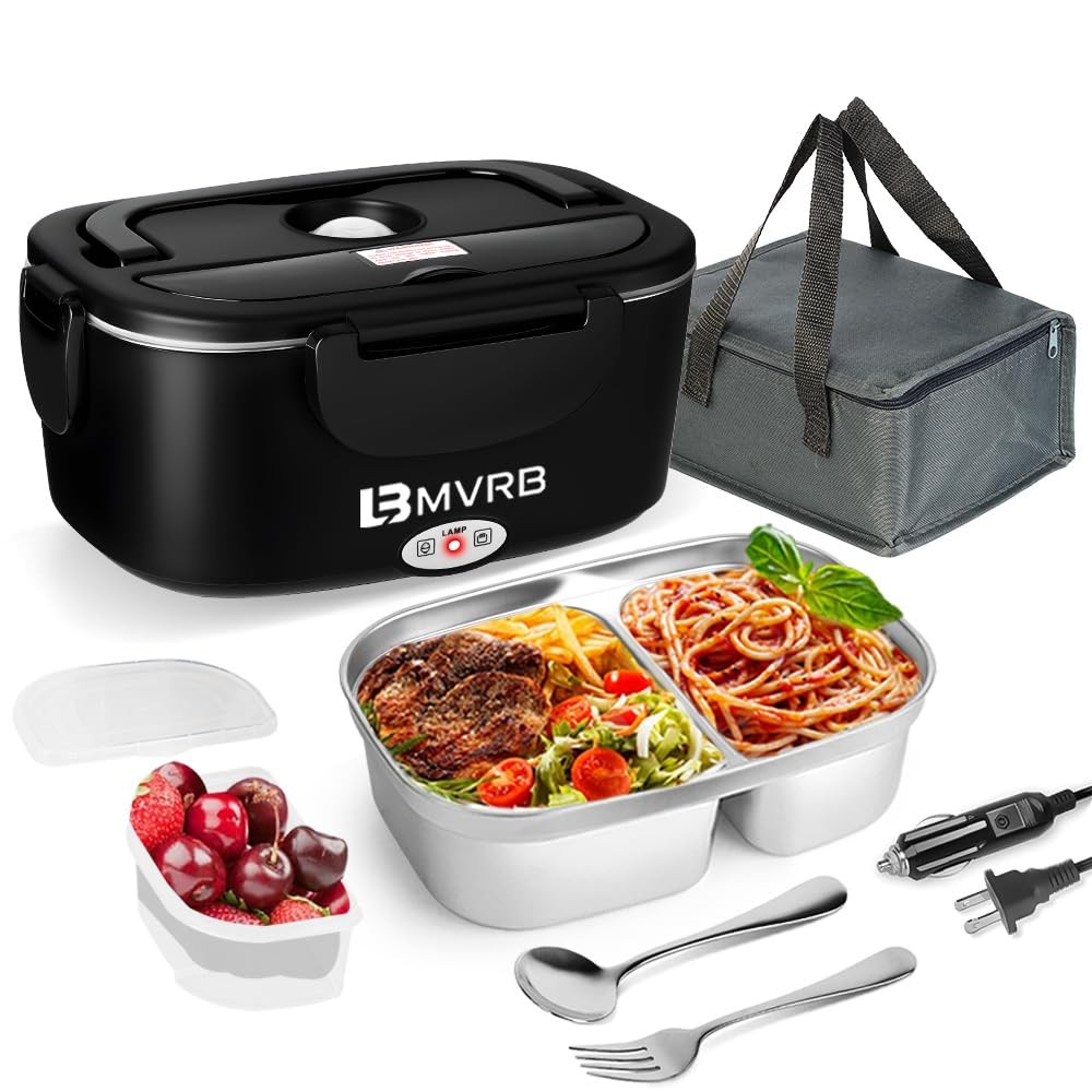 LBMVRB Electric Lunch Box for Adults, 80W Fast Heating 1.5L,