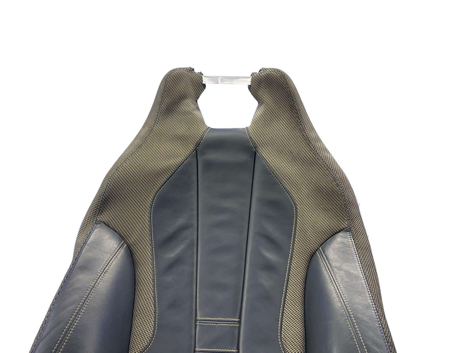 2014-2019 BMW I8 FRONT LEFT UPPER SEAT CUSHION GRAY LEATHER OEM