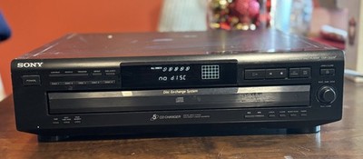 Sony CDP-CE215 5 Disc CD Changer Player Disc Ex-Change Tested No Remote