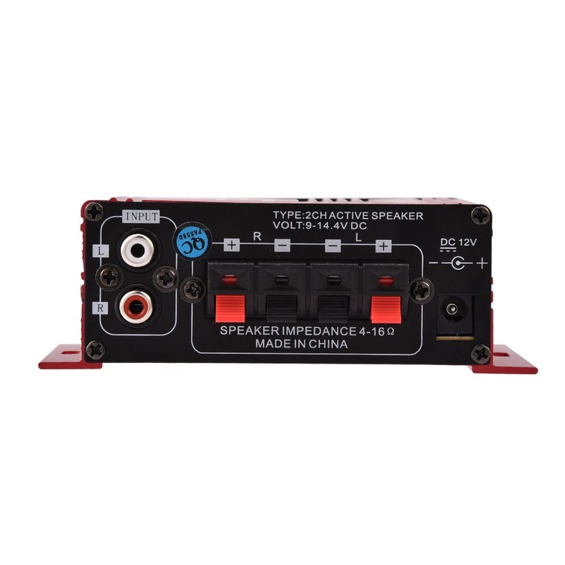 Mini 12V 2 Channel HiFi Stereo Power Amplifier For Home Stereo Popular