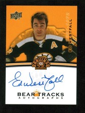 2023-24 UD Boston Bruins Centennial Bear Tracks Autographs #BT-EW Ed Westfall