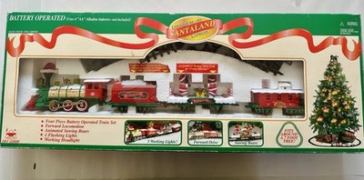 1997 Santaland Christmas  Logger Bears Express Train set NOS  In Box