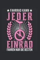 Einradfahrer Notizbuch A5, 120 Seiten, Liniertes Papier, Geschenk FüR