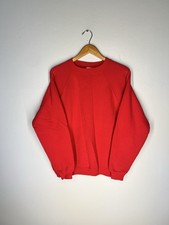 Vintage Hanes Sport Red Sweatshirt XL – Made in USA 80s 90s Blank Crewneck