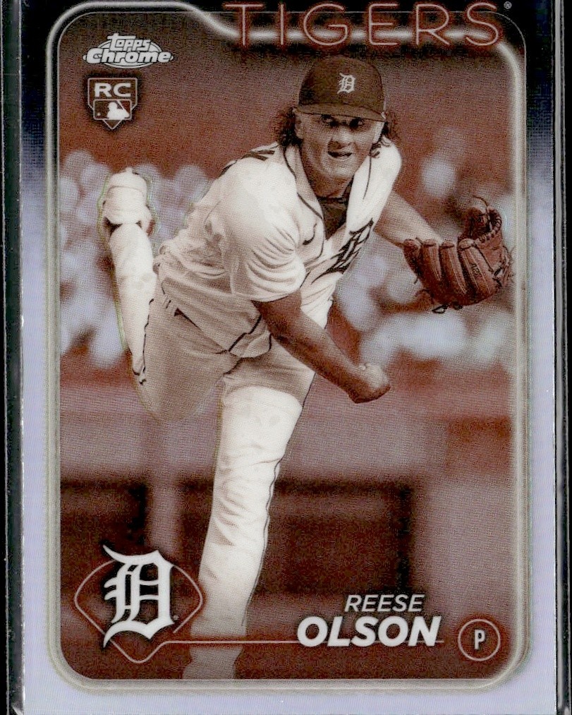 2024 Topps Chrome Reese Olson #40 Sephia RC