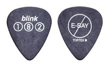 Blink-182 Mark Hoppus No eBay Black Guitar Pick - 2002 Pop Disaster Tour