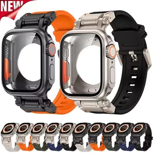 TPU Sports Band+PC Protective Case For Apple Watch 11 10 9 8 7 6 SE3 46/45/44mm