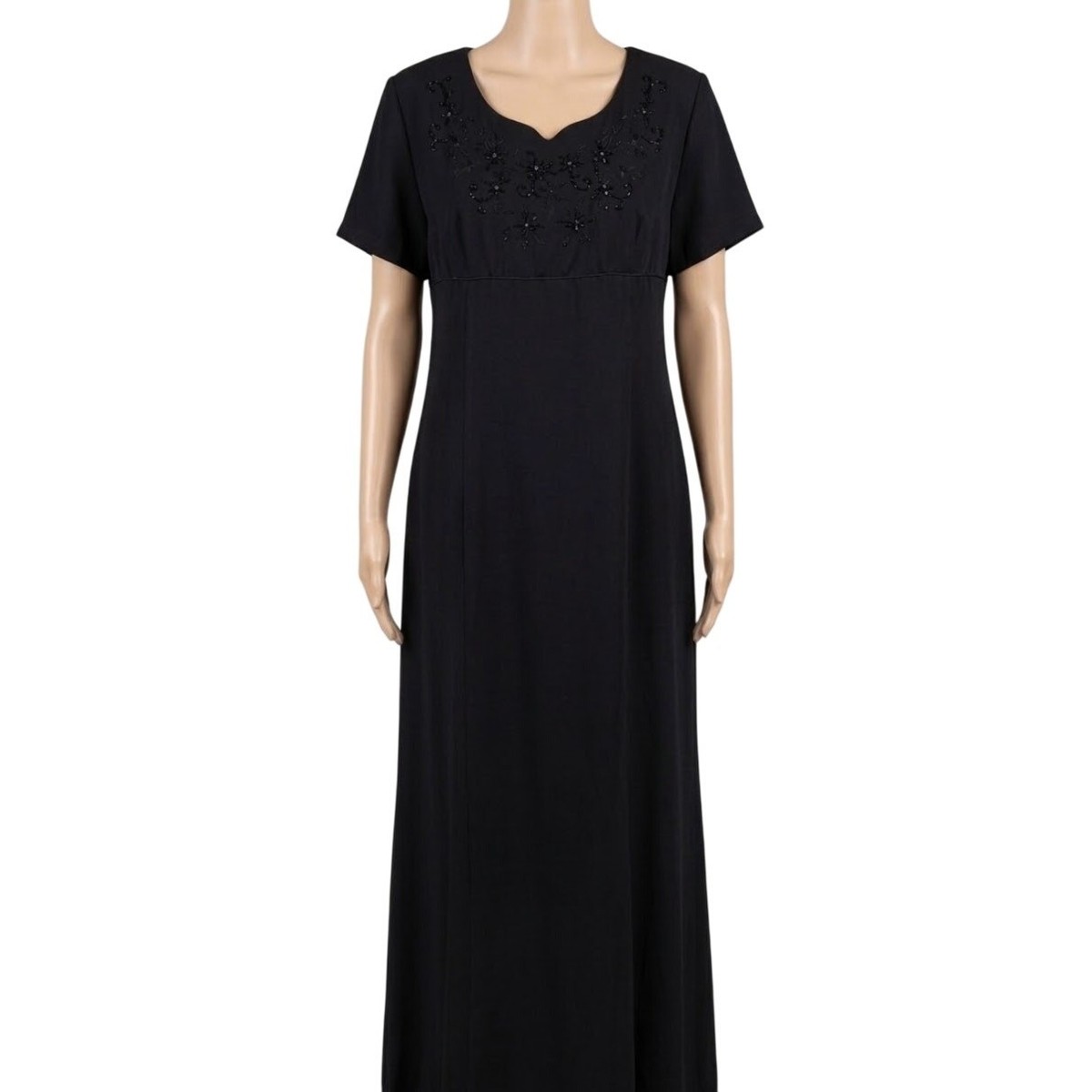 old hollywood black dress 1930's Rhinestoned Rayon Evening Gown THE WAY WE WORE * Size XS Vintage Dress 3XL Black Beaded