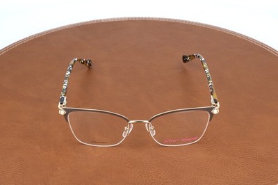 Betsey Johnson Bold Moves Brown Cat eye Eyeglasses Frames 53-17-140