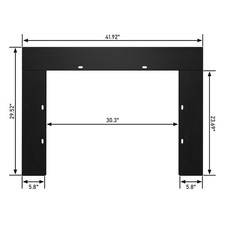 NEW Rodalflame Electric Fireplace Insert Trim...