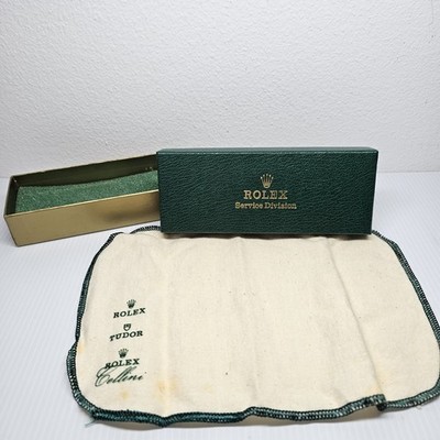 Genuine Rolex Service Division Box With Rolex Tudor Cloth