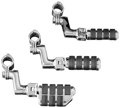 Kuryakyn 7999 Groß Iso-Pegs Mit Offset Halterungen Und Magnum Schnell Klemmen