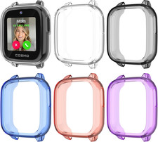 5-Pack Case for Cosmo Jr Track 5 Kids Smart Watch, Hollow Design Bumper Shell Fl