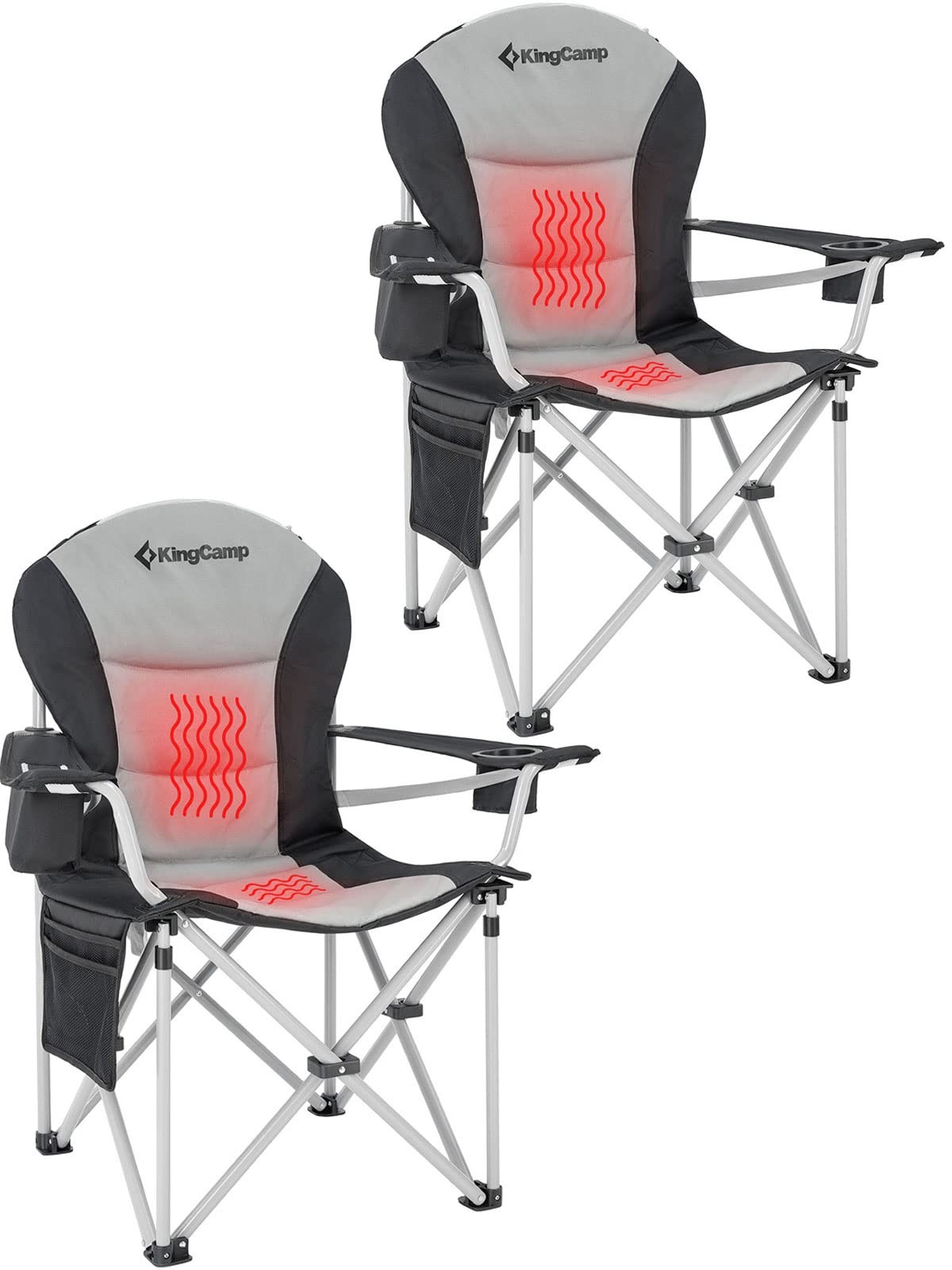 KINGCAMP С ПОДОГРЕВОМ И ПОЯСНИЧНОЙ ПОДДЕРЖКОЙ 2 УПАКОВКИ KINGCAMP УГОЛЬНО-СЕРЫЙ 27090₽
